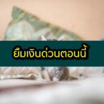ยืมเงินด่วนตอนนี้ ยืมเงินด่วนฉุกเฉินทันที 2563