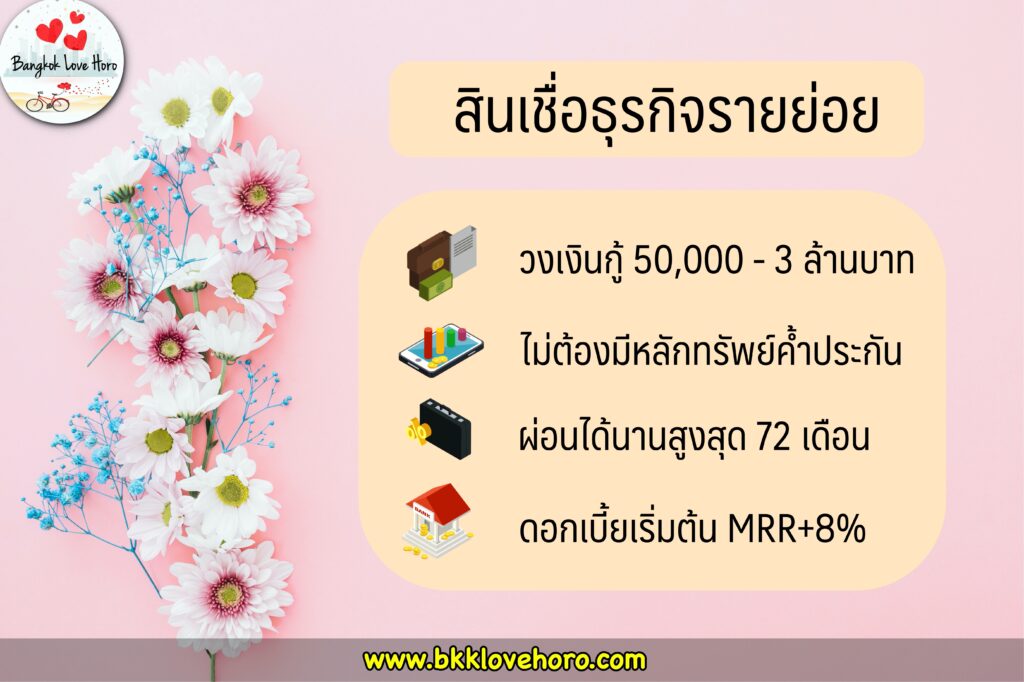 สินเชื่ออาชีพอิสระ ไทยพาณิชย์ (SCB) 2563.สินเชื่อธุรกิจขนาดย่อย ไม่ต้องมีหลักประกัน