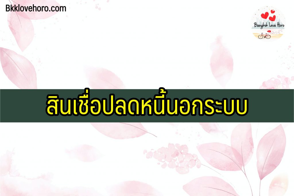 สินเชื่อปลดหนี้นอกระบบ 2564