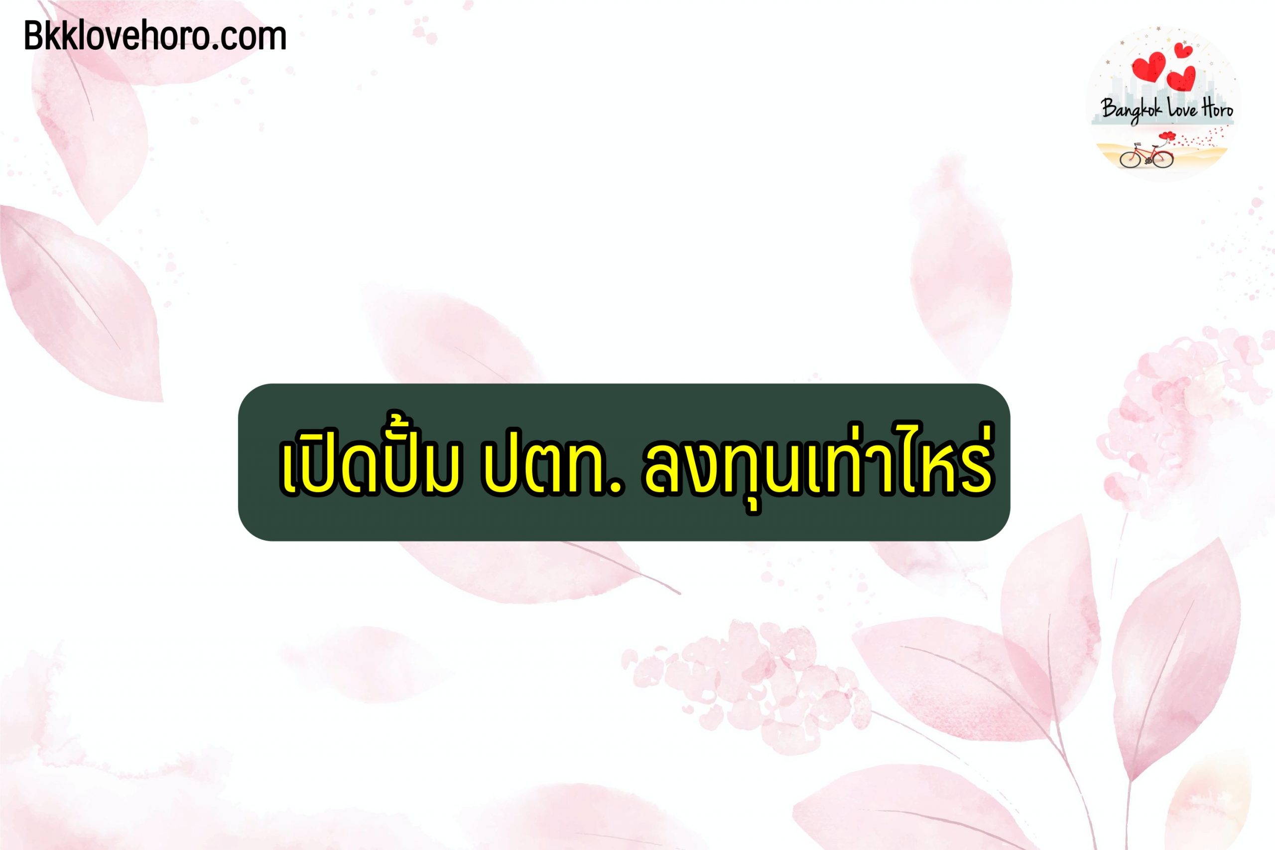 เปิดปั้ม ptt ลงทุนเท่าไหร่ 2564 กู้เงินที่ไหนได้บ้าง Pantip รีวิวไว้ว่าไง