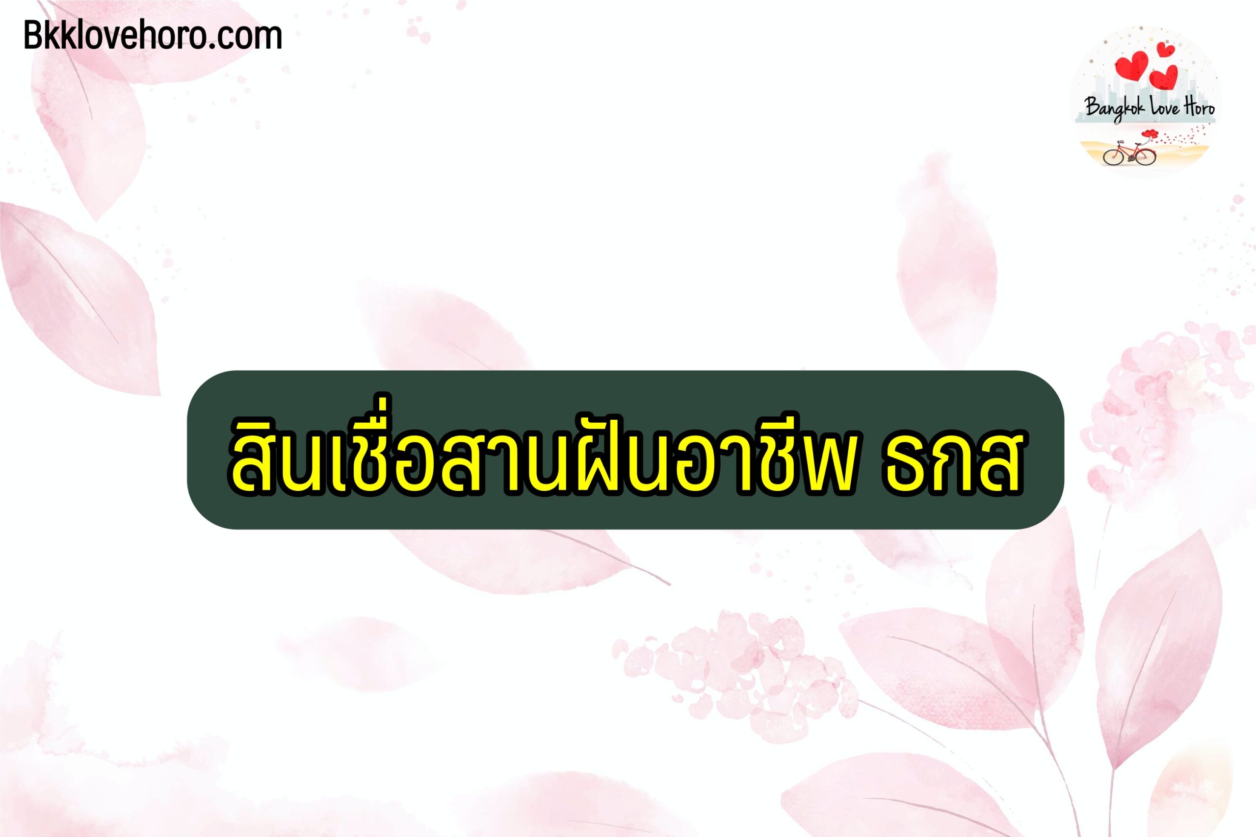 สินเชื่อสานฝันอาชีพ ธกส 2564