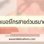 รวมเบอร์โทรสายด่วนธนาคาร รับแจ้งเหตุภัยทางการเงิน 2566