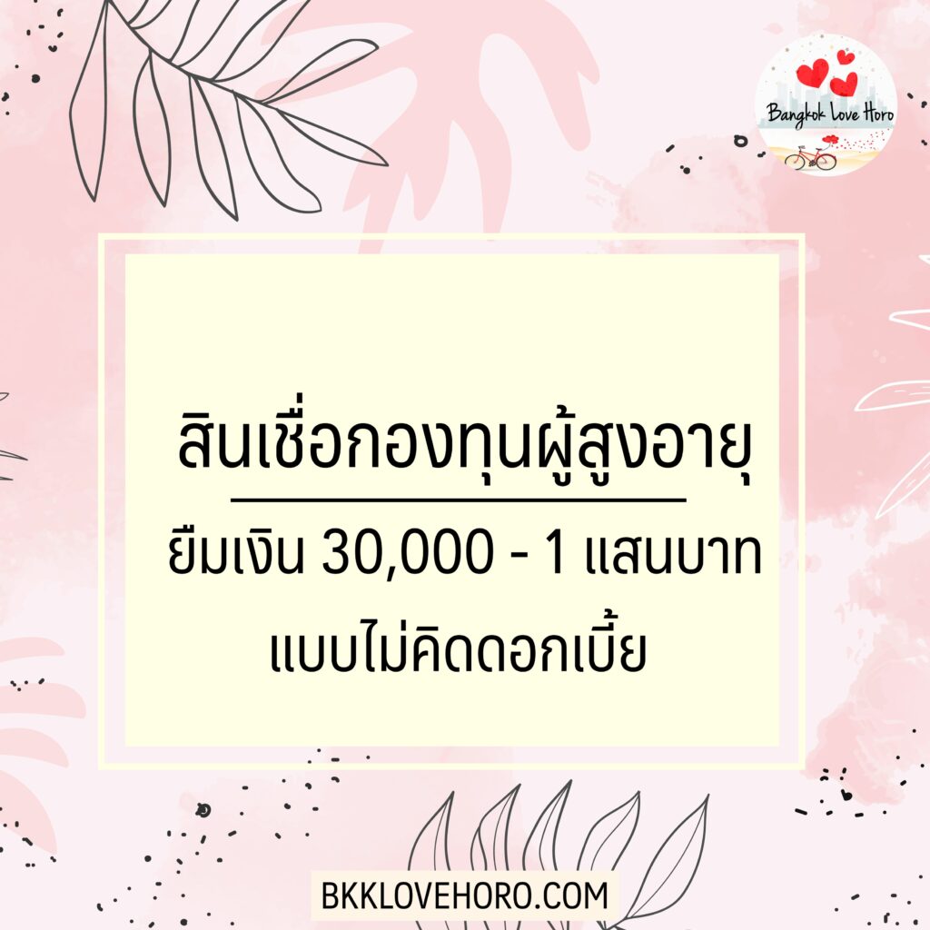 olderfund.dop.go.th ลงทะเบียนยืมเงินกองทุนผู้สูงอายุ 30000 - 1 แสนบาท 2566