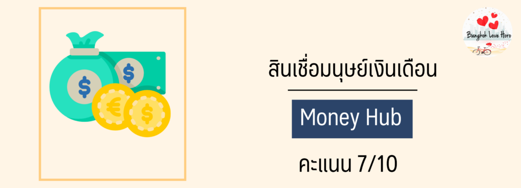 Money Hub ยืมเงินก้อน รายได้น้อยกว่า 10000 บาท ก็ยืมได้