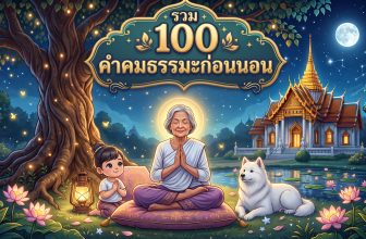 100 คำคมธรรมะก่อนนอน