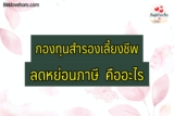 กองทุนสำรองเลี้ยงชีพ ลดหย่อนภาษี 2565